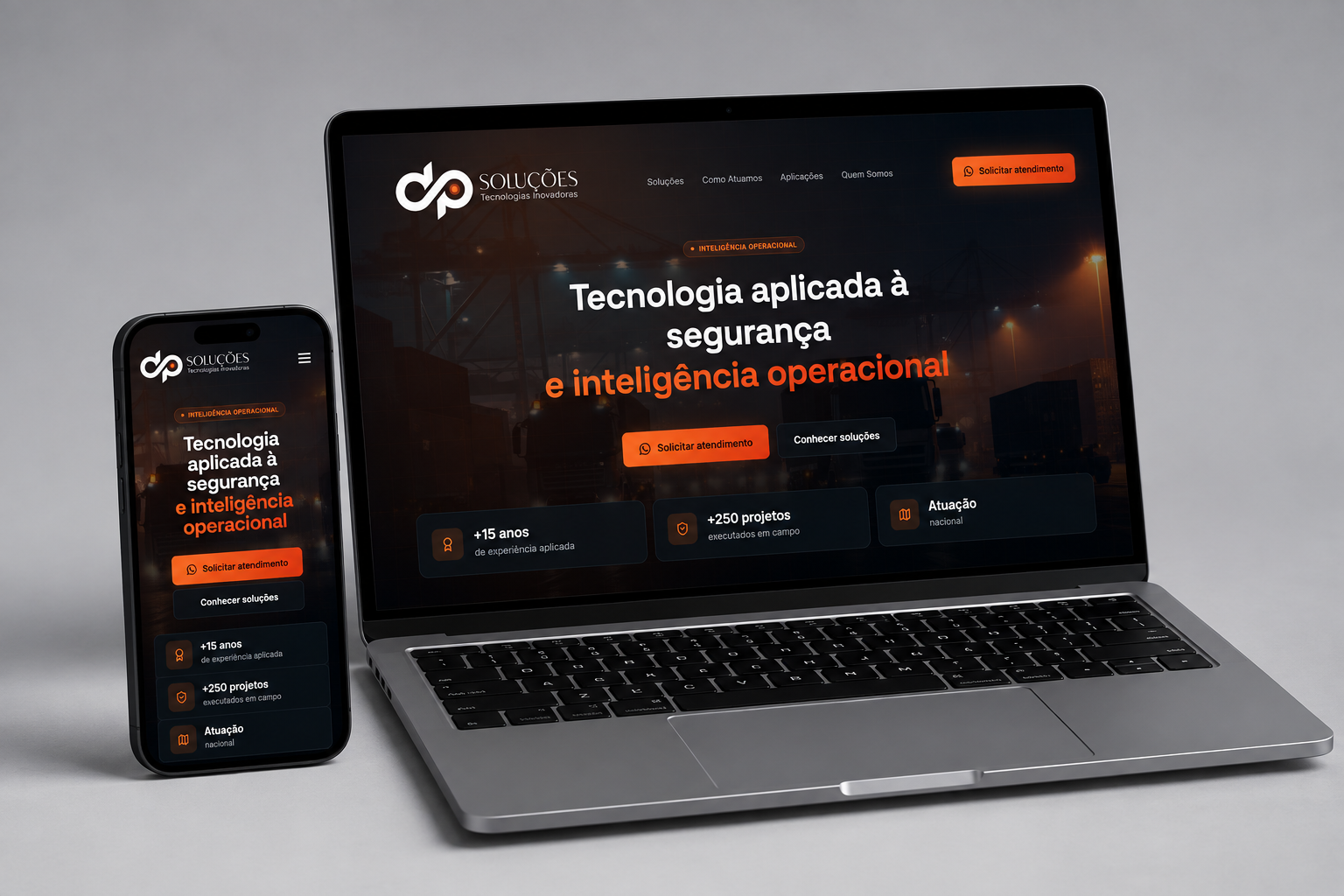 Site D&P Soluções Inteligentes — case Miura