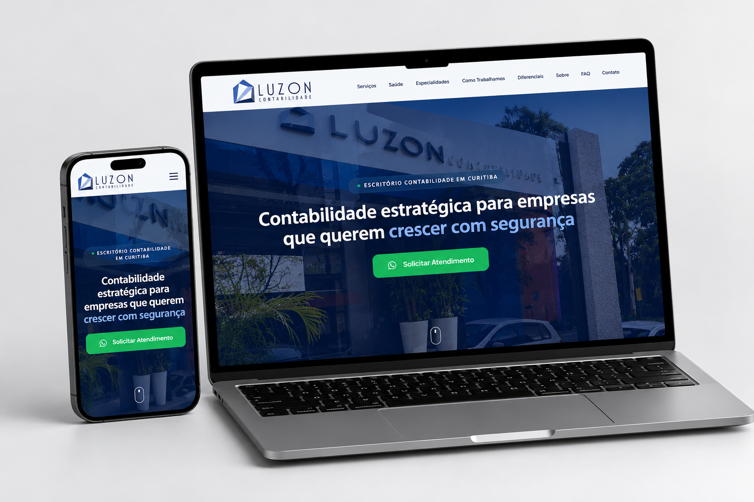 Site Luzon Contabilidade — case Miura